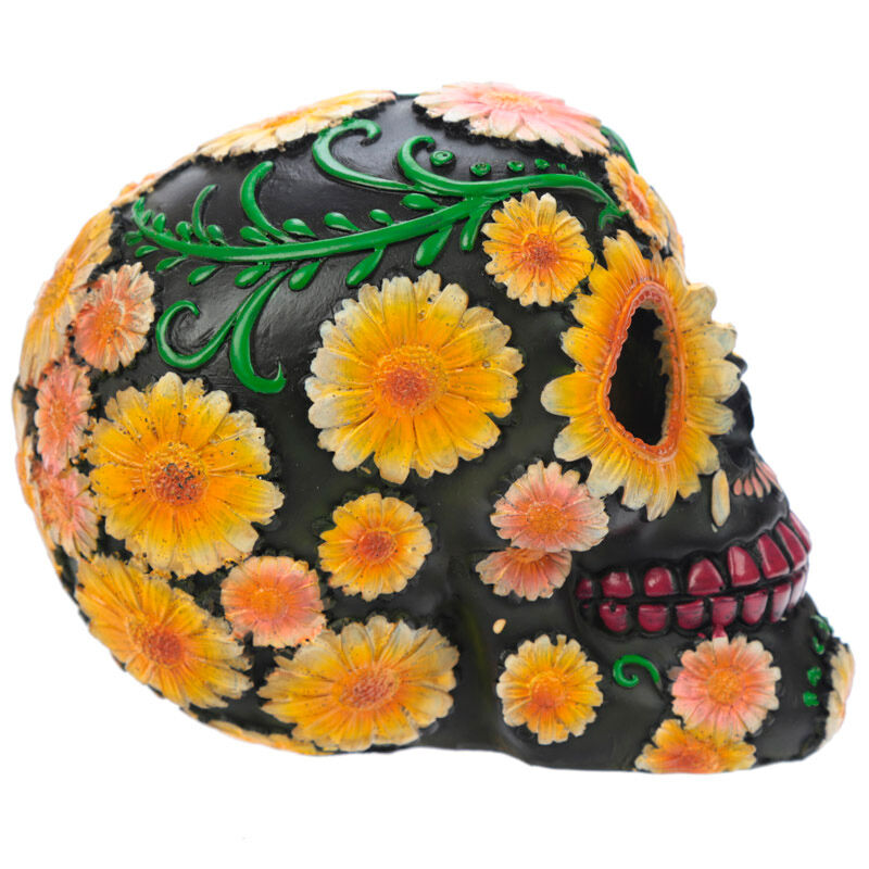 Figura Calavera Dia de los Muertos Margaritas 11cm