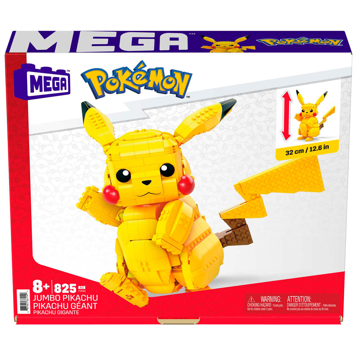 Pokemon Kit de Construccion Mega Construx Jumbo Pikachu 33 cm