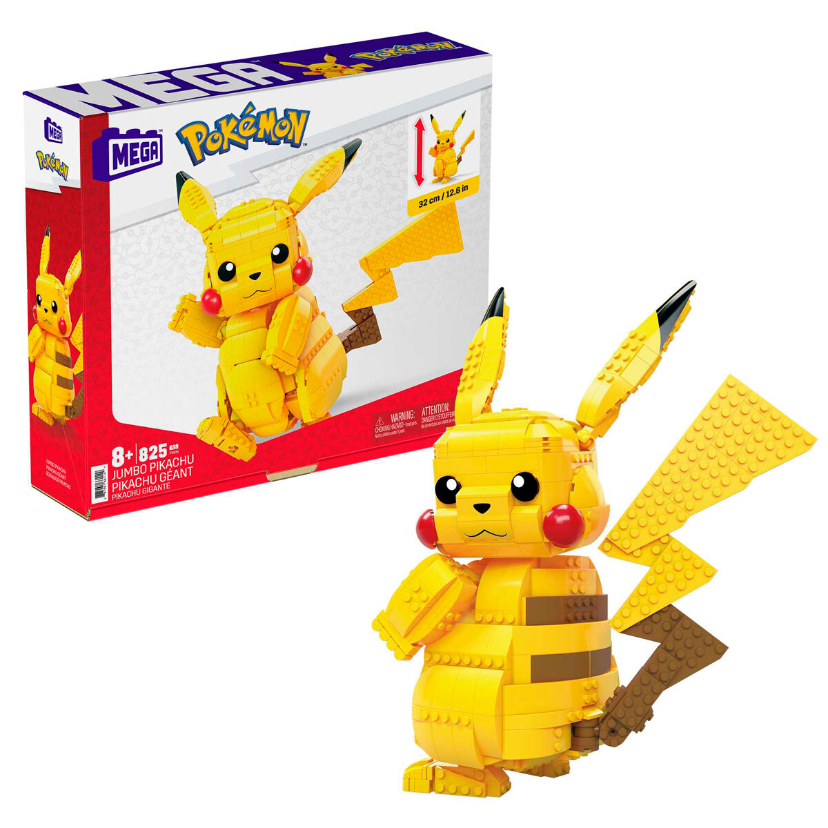 Pokemon Kit de Construccion Mega Construx Jumbo Pikachu 33 cm