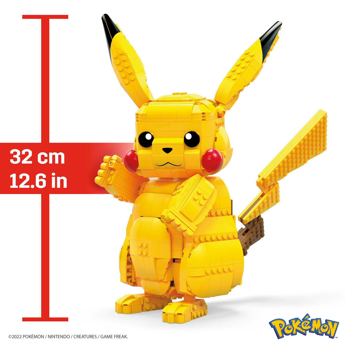 Pokemon Kit de Construccion Mega Construx Jumbo Pikachu 33 cm
