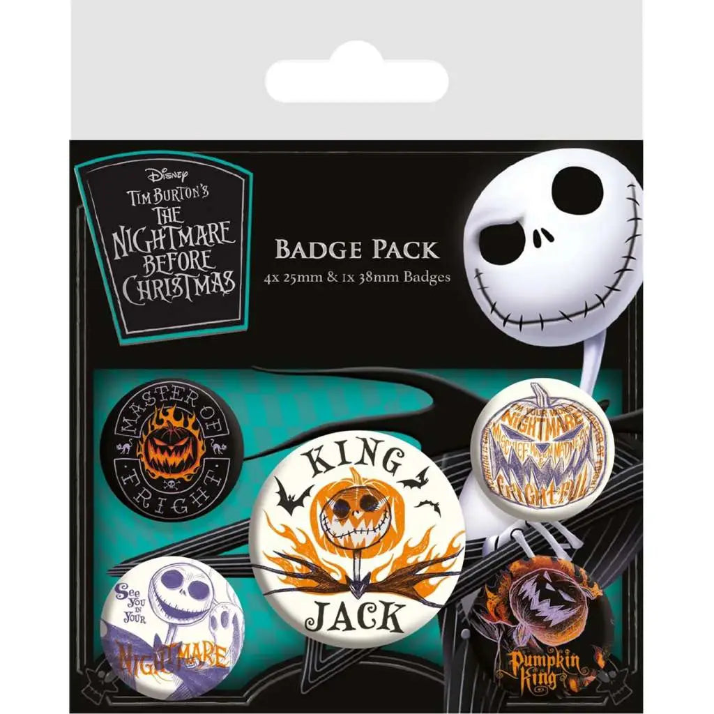 NIGHTMARE BEFORE CHRISTMAS Chapa PACK
