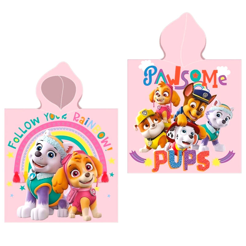 Poncho toalla Patrulla Canina Paw Patrol algodon Frikytopia