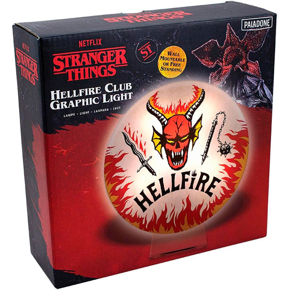 Stranger Things lampara Hellfire Club Logo 20 cm Frikytopia