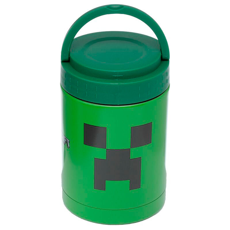 Fiambrera portatil Creeper Minecraft 500ml termo Frikytopia