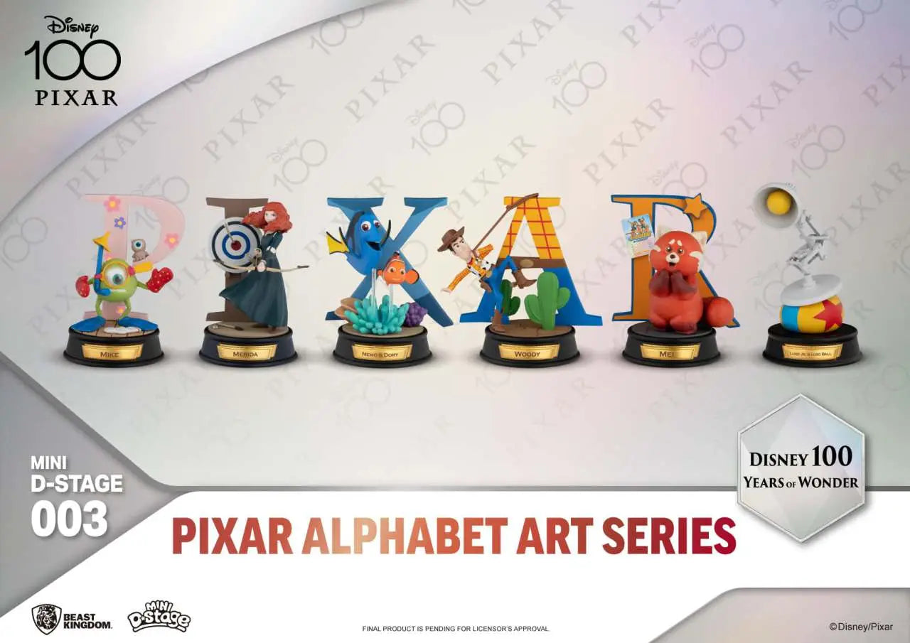 MINI DS DISNEY 100 YERAS PIXAR ALPHABET Frikytopia