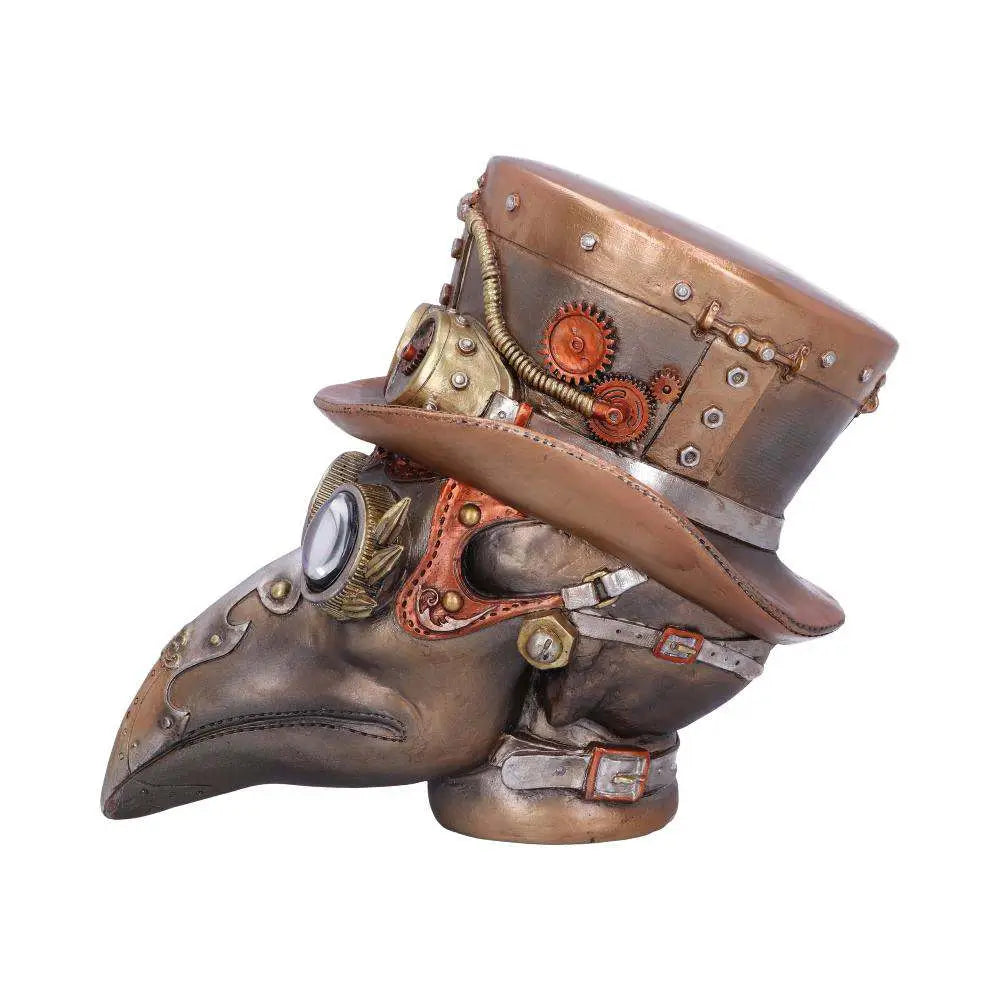STEAMPUNK AUTOMATON APOTHECARY DOC SKULL