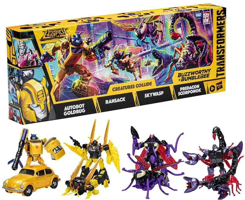 TRANSFORMERS CREATURES COLLIDE 4-PACK AF Frikytopia