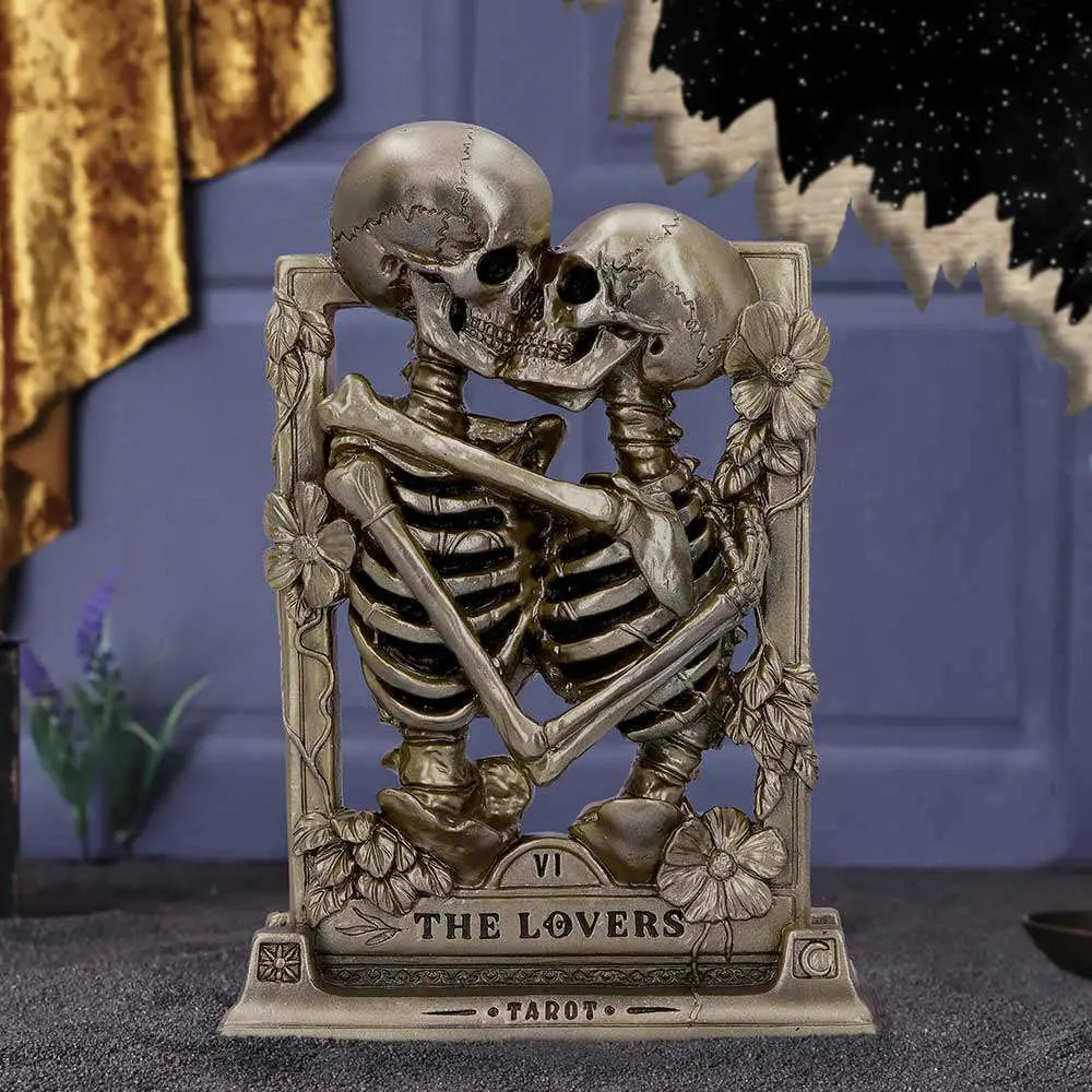 THE LOVERS BRONZE GOTHIC SKELETON ORNAM Frikytopia