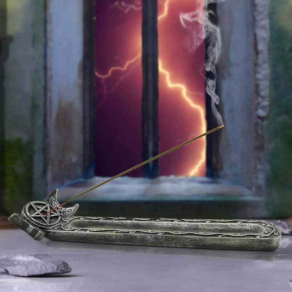 TWILIGHT TRIPLE MOON INCENSE BURNER Frikytopia