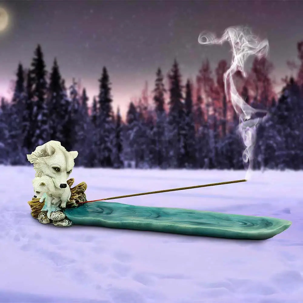 MOTHER'S WATCH WOLF INCENSE BURNER Frikytopia