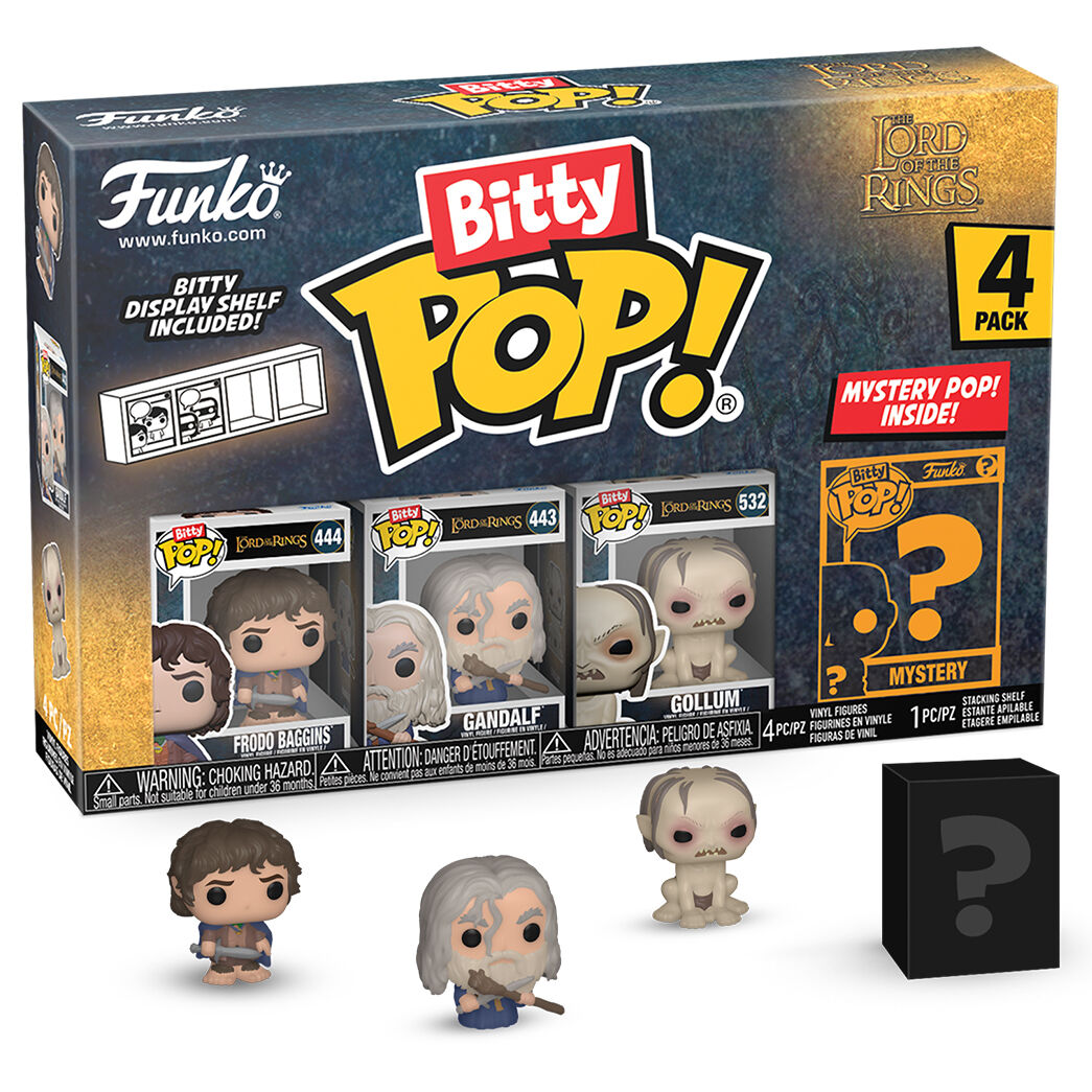 Blister 4 figuras Bitty POP El Señor de los Anillos Frodo