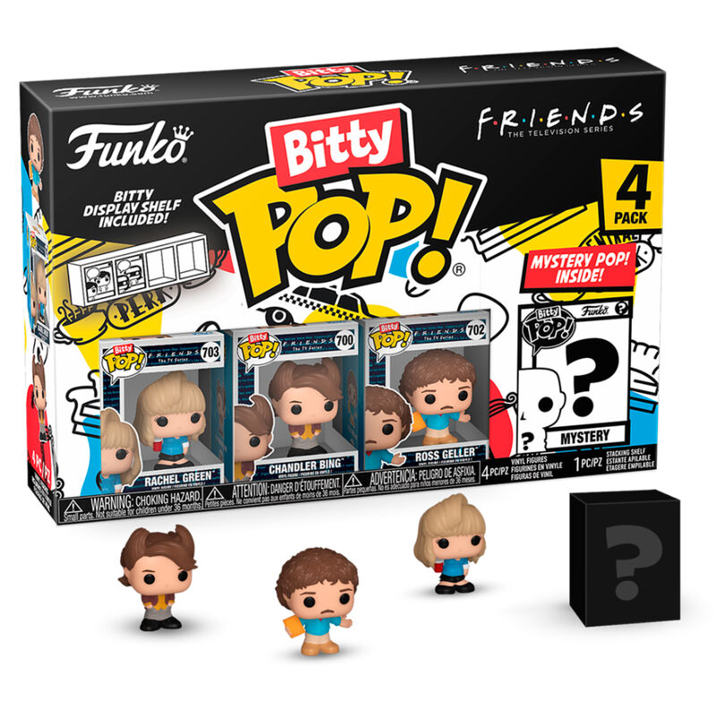 Blister 4 figuras Bitty POP Friends Rachel Frikytopia
