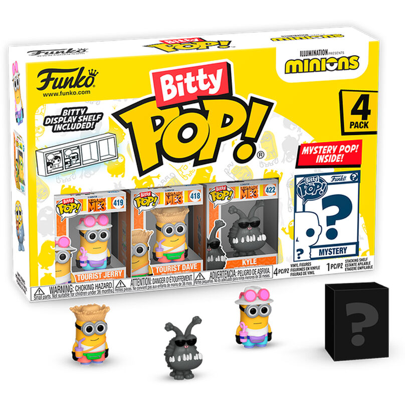Blister 4 figuras Bitty POP Minions Series 4 Frikytopia
