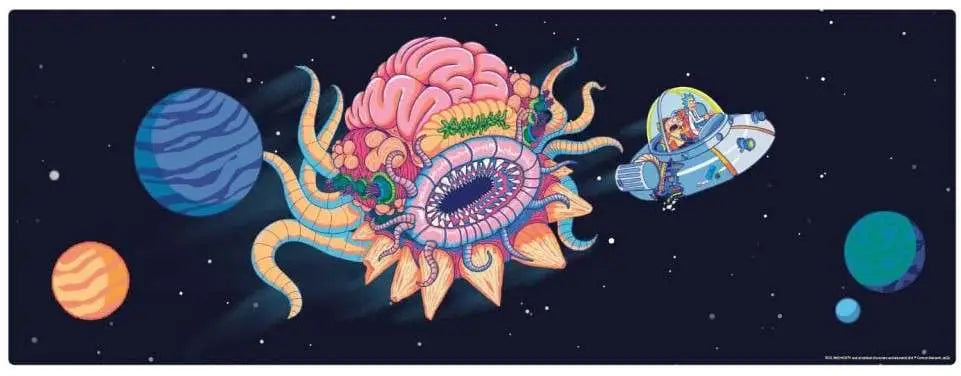RICK & MORTY - XL Desk Pad and Posavasos Set