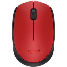 Mouse raton logitech m171 optico wireless inalambrico rojo Frikytopia