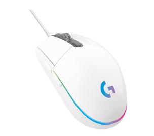 Mouse raton logitech g203 lightsync blanco gaming 8.000 dpi 6 botones Frikytopia