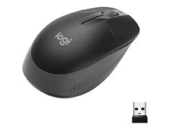 Mouse raton logitech m190 full size optico wireless inalambrico gris marengo Frikytopia