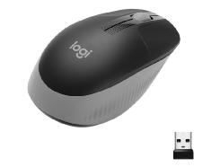 Mouse raton logitech m190 full size optico wiireles inalambrico gris claro Frikytopia