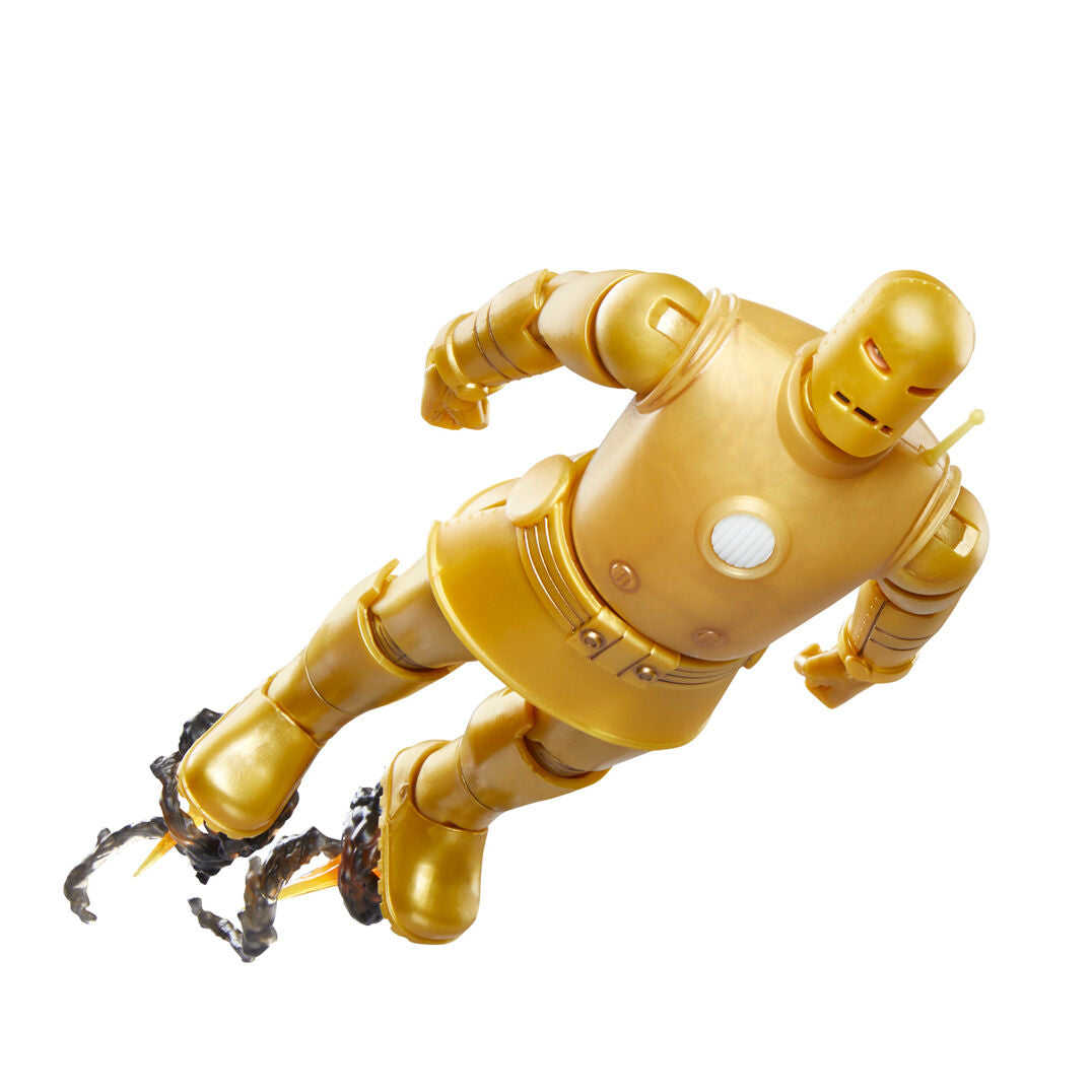 Figura hasbro marvel legends series iron man model 01 gold