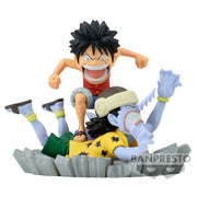 Figura banpresto one piece world collectable figure log stories monkey d luffy