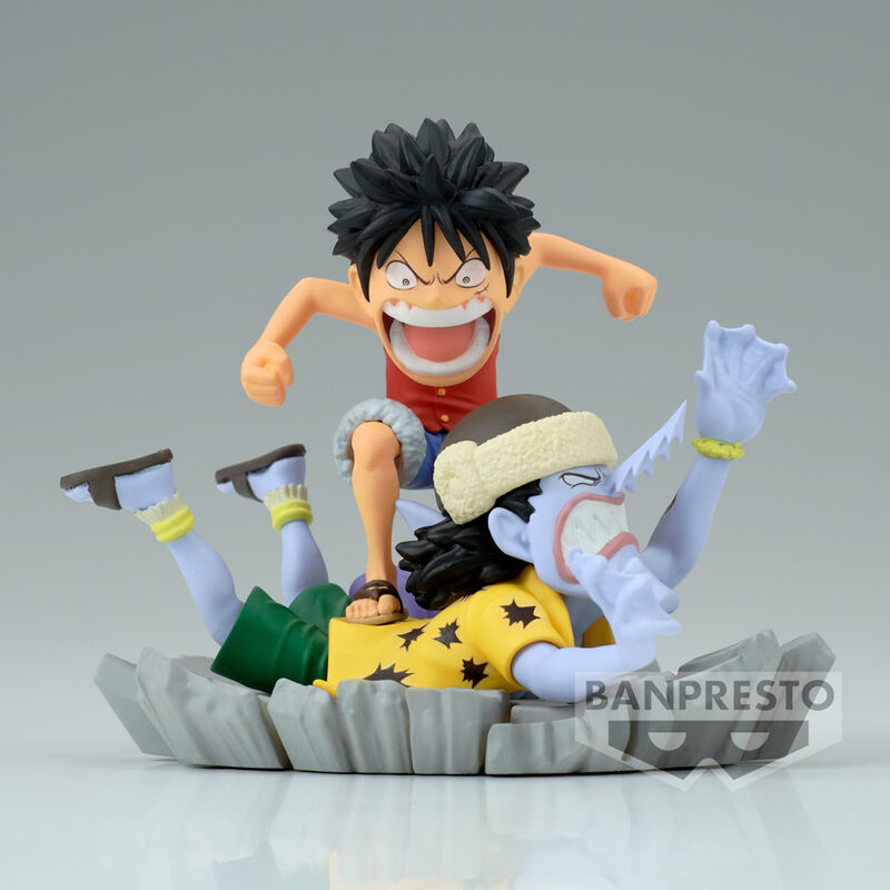 Figura banpresto one piece world collectable figure log stories monkey d luffy