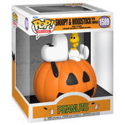 Figura POP Deluxe Peanuts Snoopy Woodstock with Pumpkin