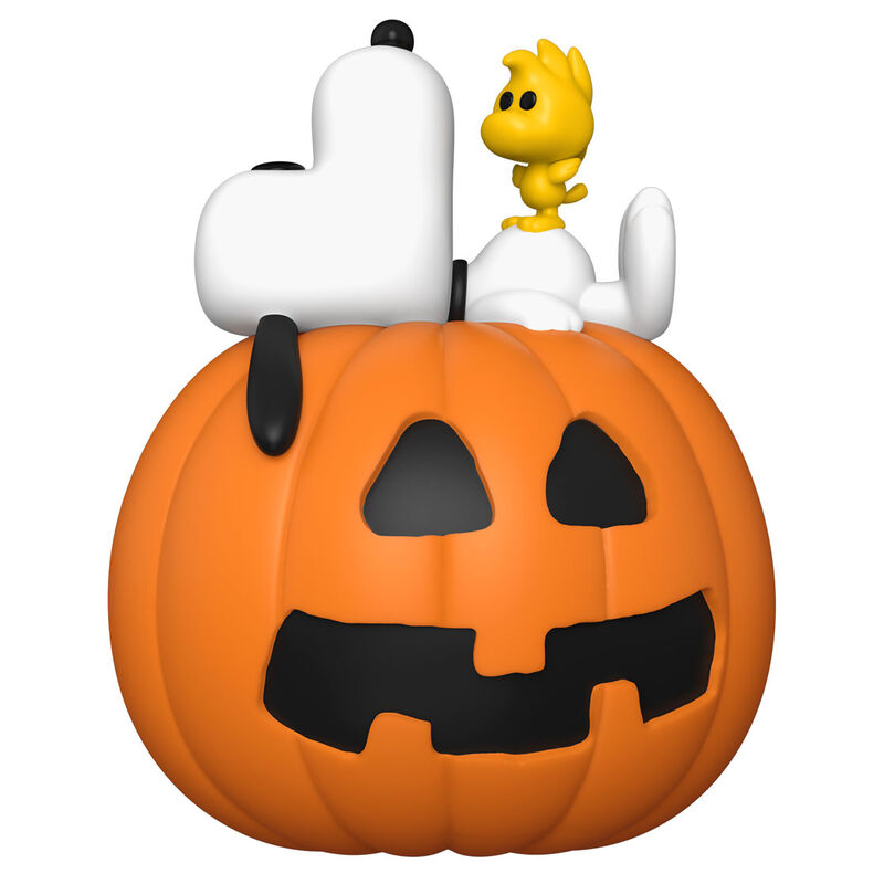 Figura POP Deluxe Peanuts Snoopy Woodstock with Pumpkin