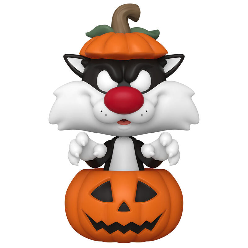 Looney Tunes POP Television Vinyl Figura Halloween Sylvester w/Pumpkin 9 cm