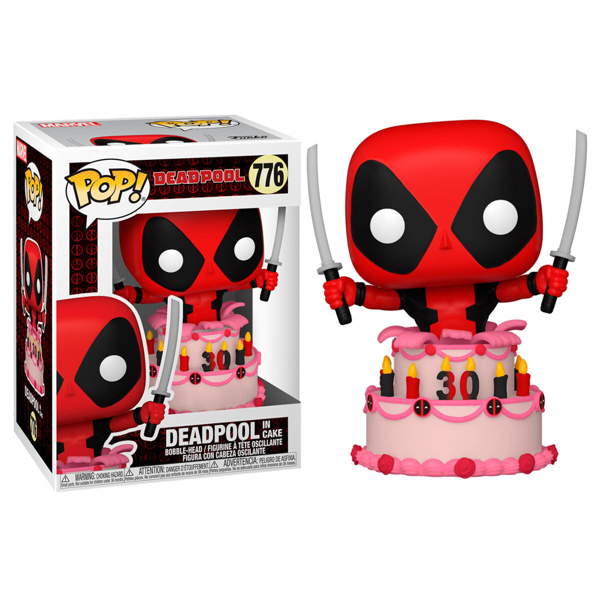 Figura POP Marvel Deadpool 30th Deadpool in Cake Frikytopia