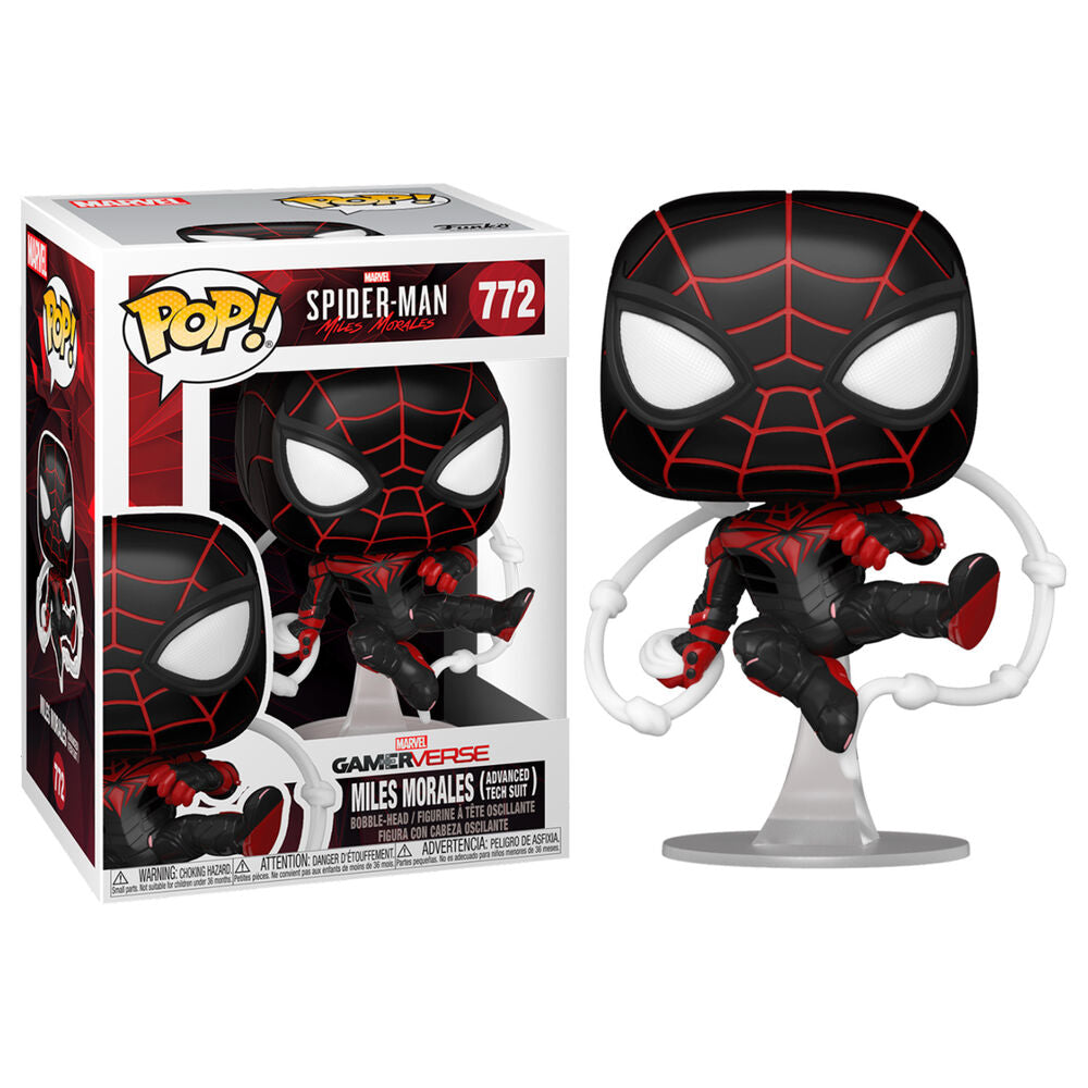 Figura POP Marvel Spiderman Miles Morales Advanced Tech Suit Frikytopia