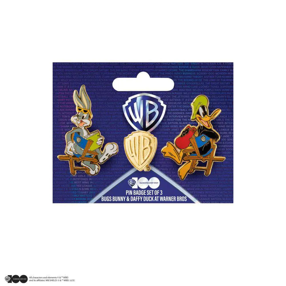 BUGS BUNNY & DAFFY DUCK AT WB STUDIOS PIN SET (3) Frikytopia