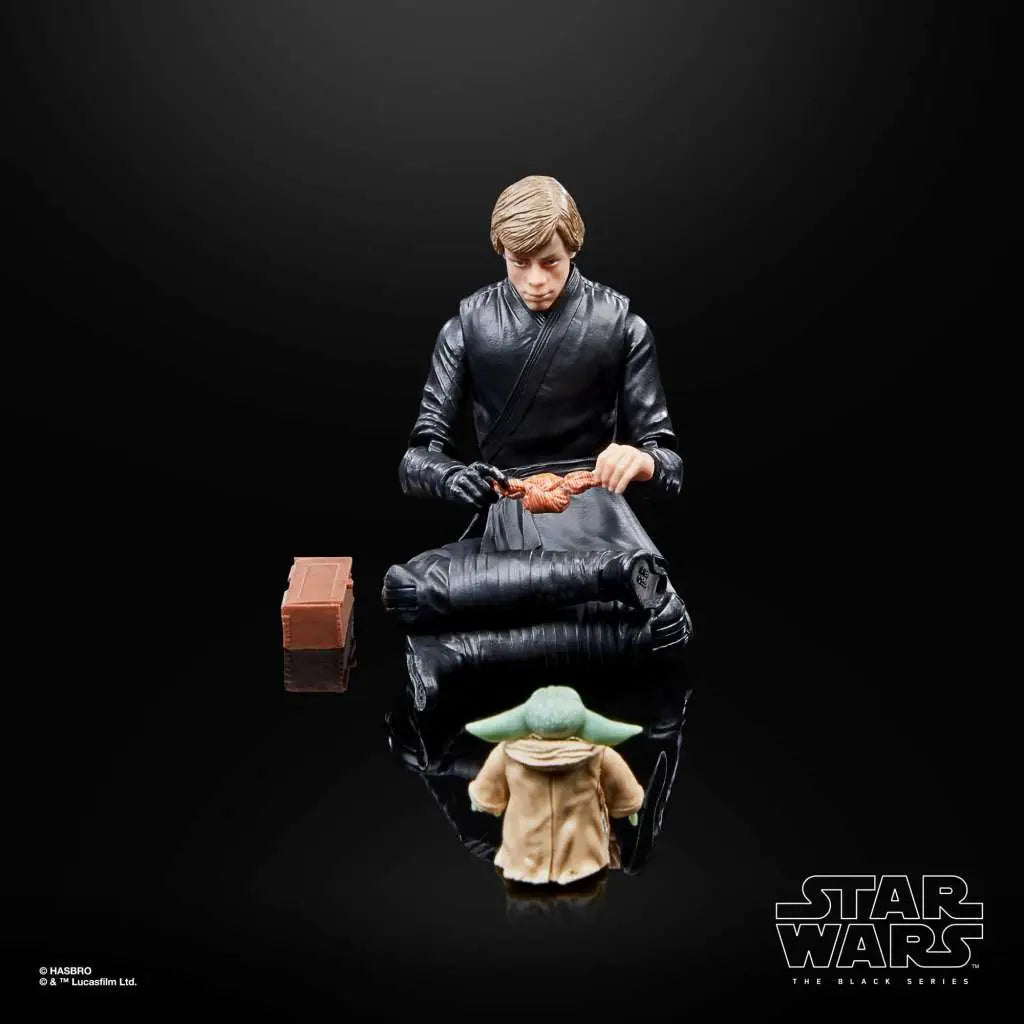 Figura hasbro star wars the black series luke skywalker & grogu