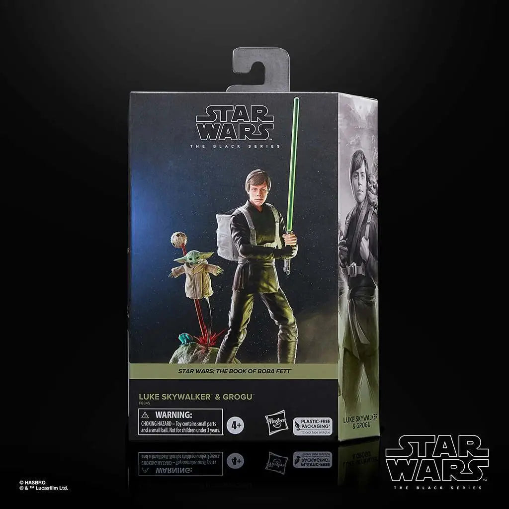 Figura hasbro star wars the black series luke skywalker & grogu