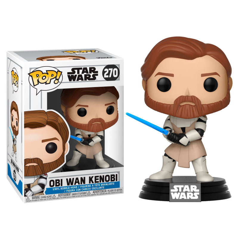 Figura POP Star Wars Clone Wars Obi Wan Kenobi Frikytopia