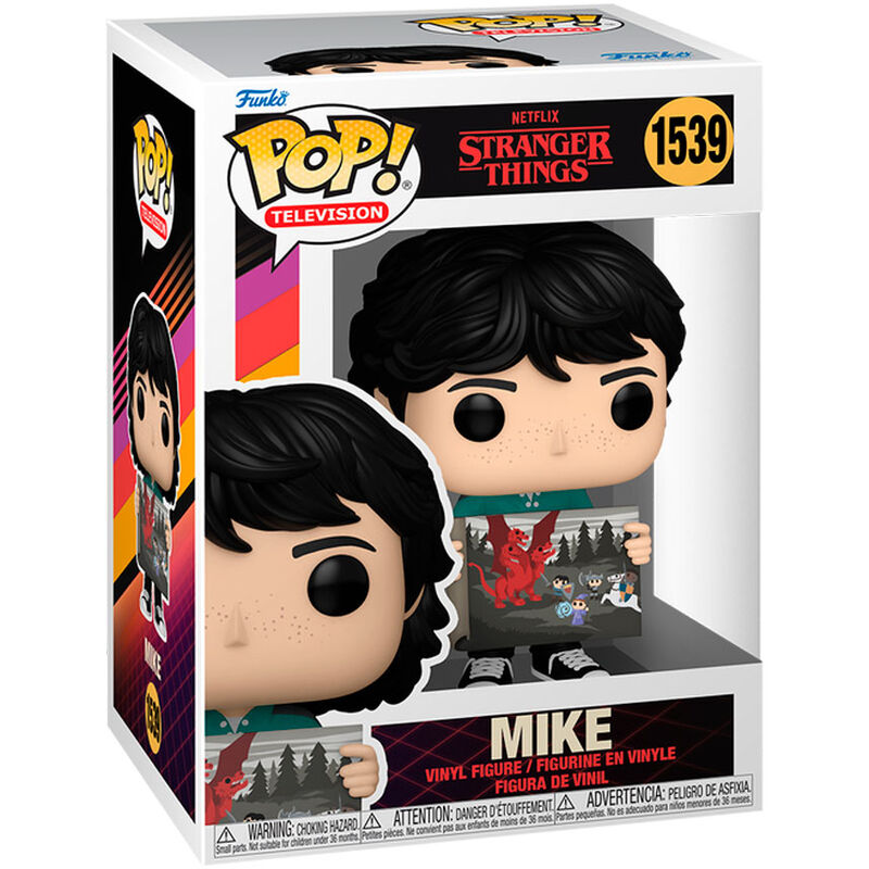Funko pop stranger things s4 mike con dibujo de will 80137
