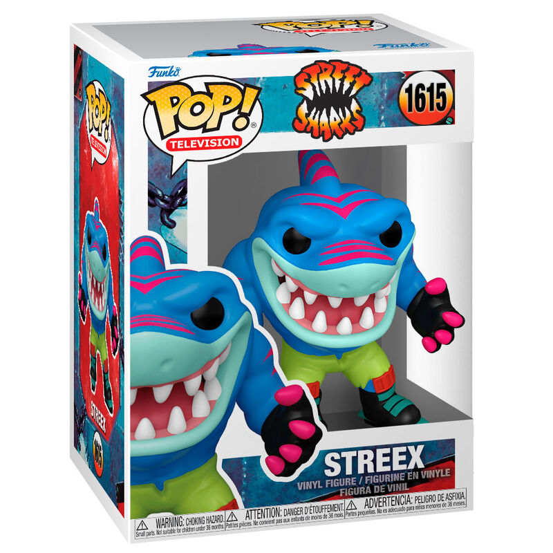 Street Sharks Figura POP TV Vinyl Streex 9 cm