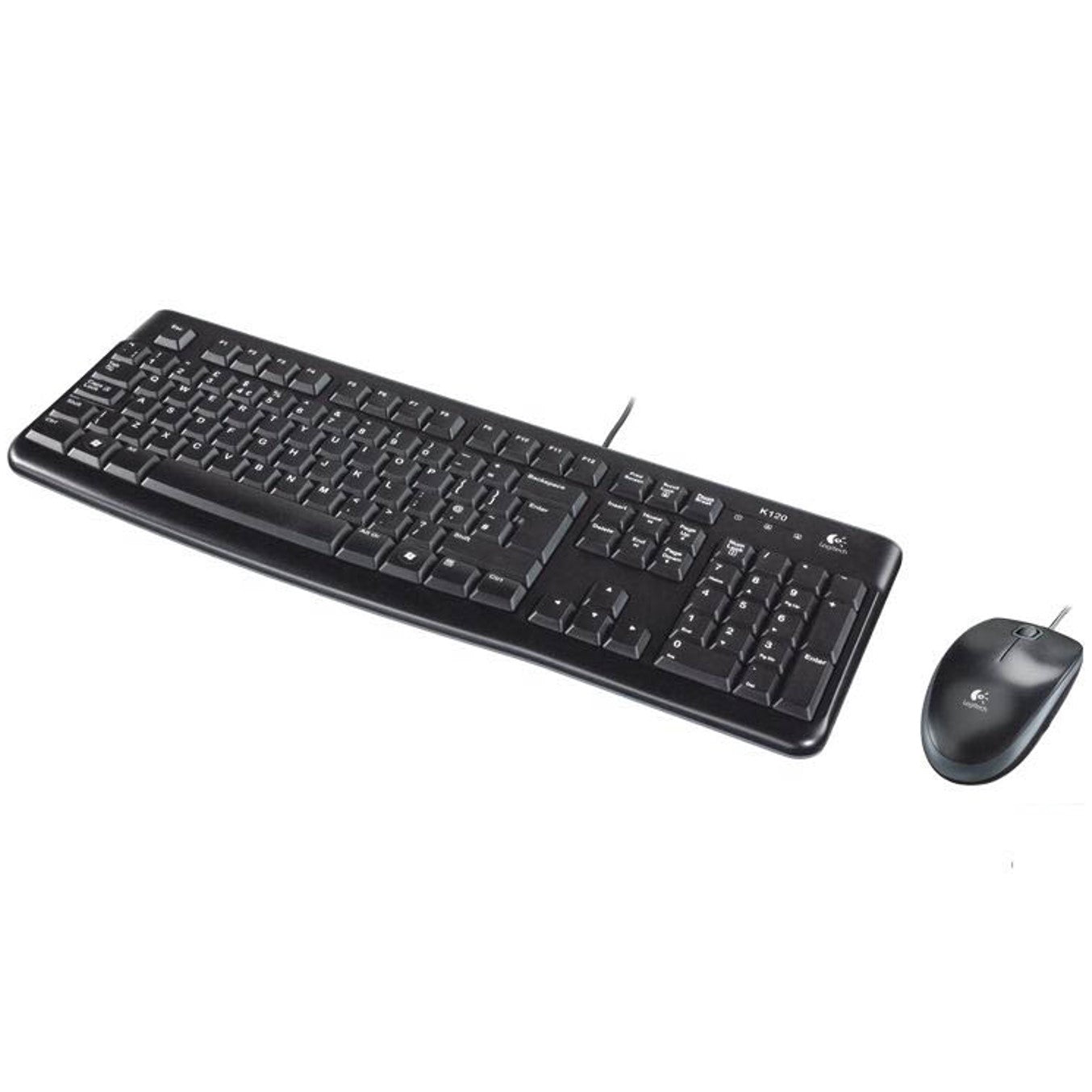 Teclado + mouse logitech mk120 optico usb 2.0 negro portugues Frikytopia