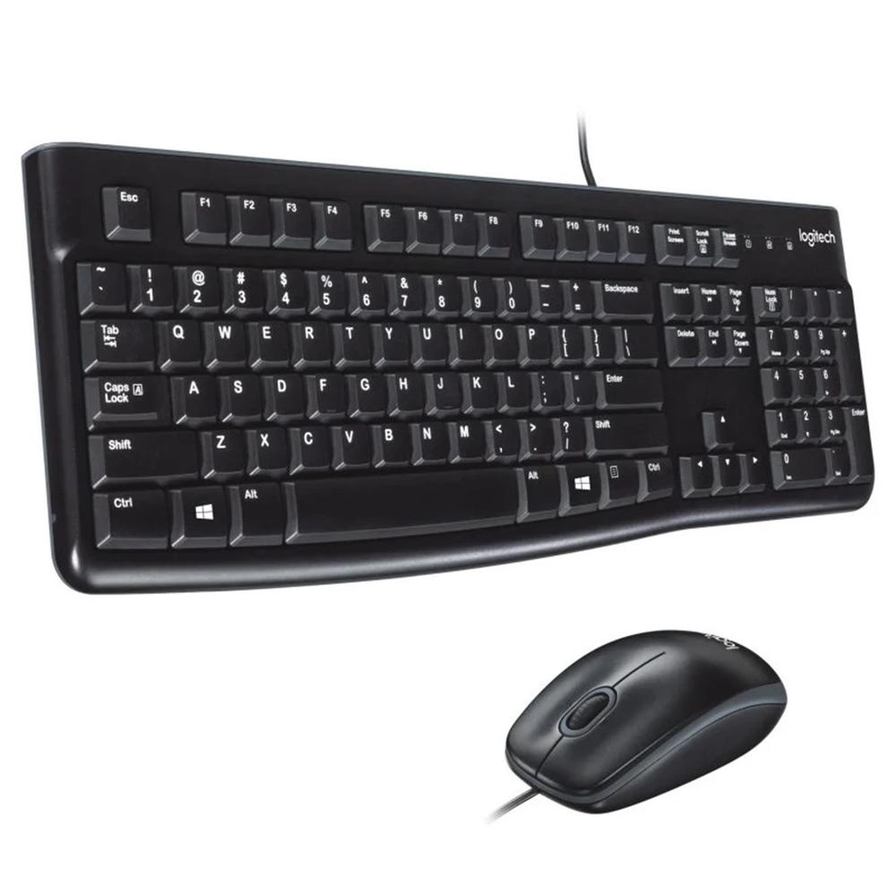 Combo teclado y raton logitech mk120 optico usb 2.0 negro Frikytopia