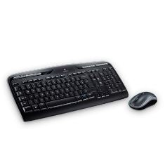 Teclado + mouse logitech mk330 wireless inalambrico usb 2.0 negro 2.4ghz Frikytopia