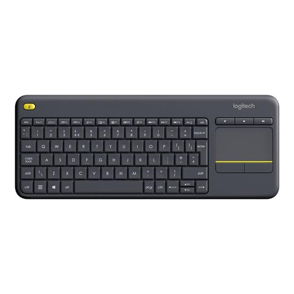 Teclado logitech k400 plus touch keyboard negro wireless inalambrico