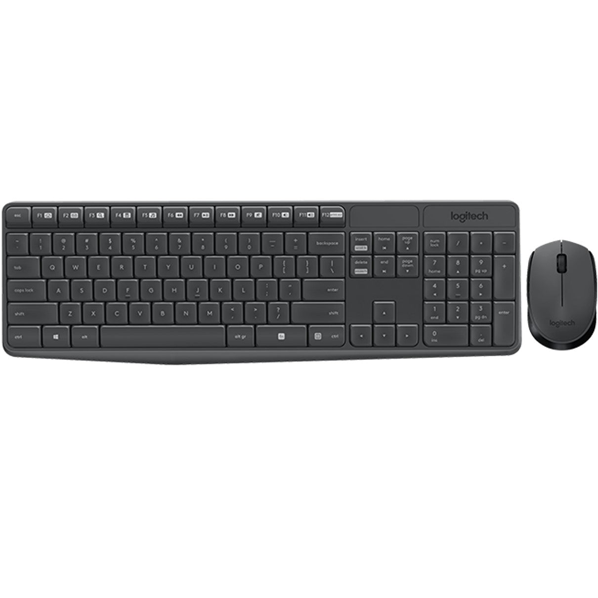 Teclado + mouse logitech mk235 inalambrico ingles internacional Frikytopia