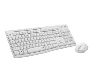 Teclado + mouse logitech mk295 silent blanco wireless inalambrico Frikytopia