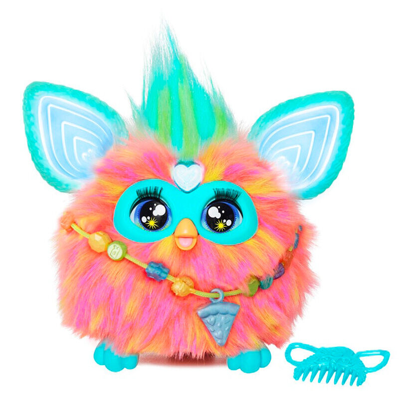 Juguete interactivo hasbro furby naranja coral