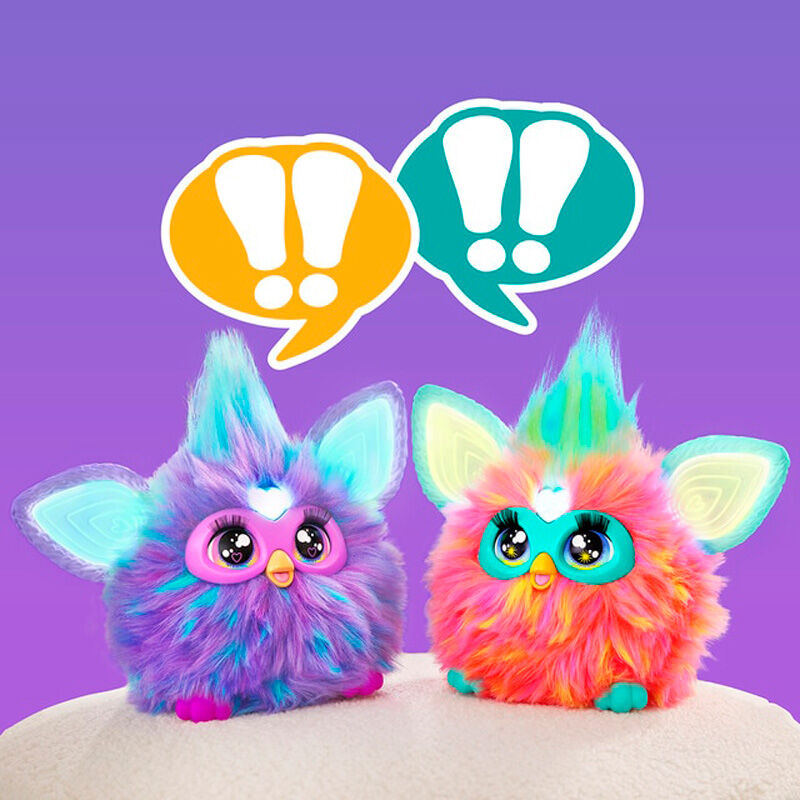Juguete interactivo hasbro furby naranja coral