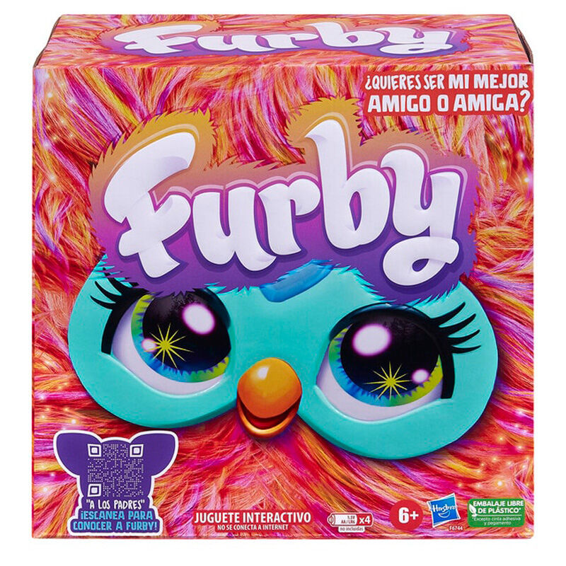 Juguete interactivo hasbro furby naranja coral
