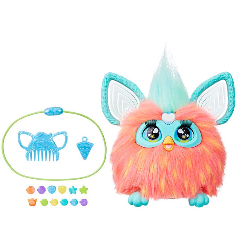 Juguete interactivo hasbro furby naranja coral
