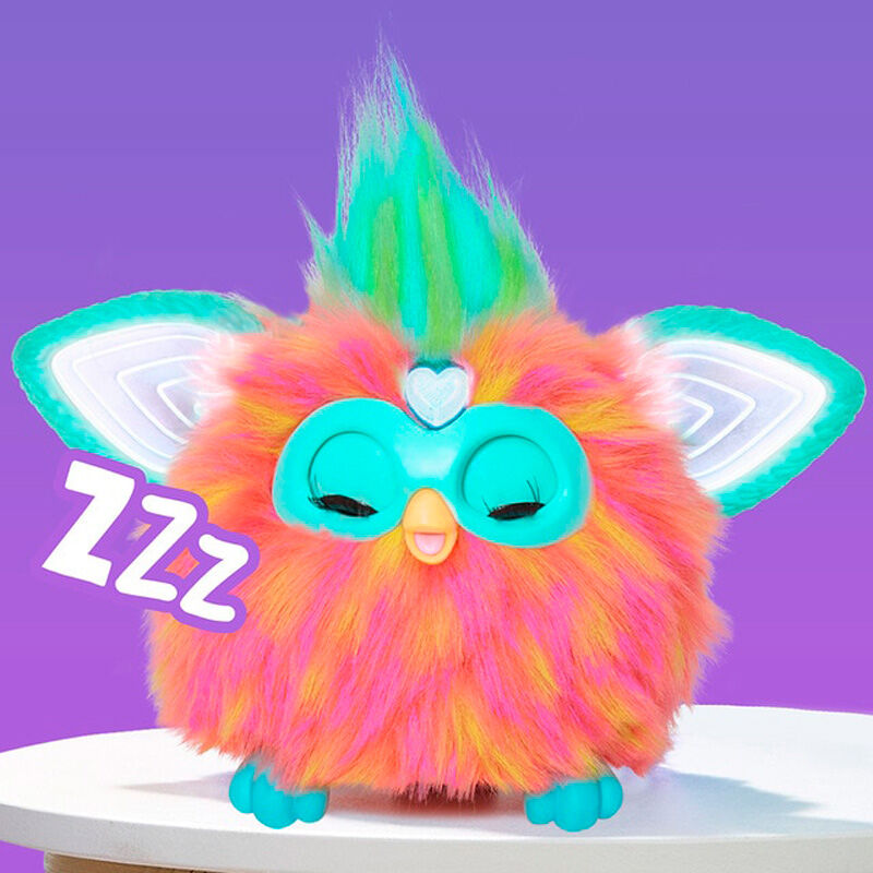 Juguete interactivo hasbro furby naranja coral