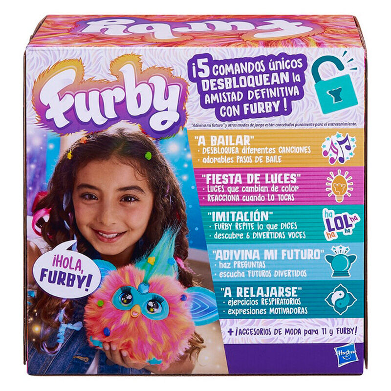 Juguete interactivo hasbro furby naranja coral