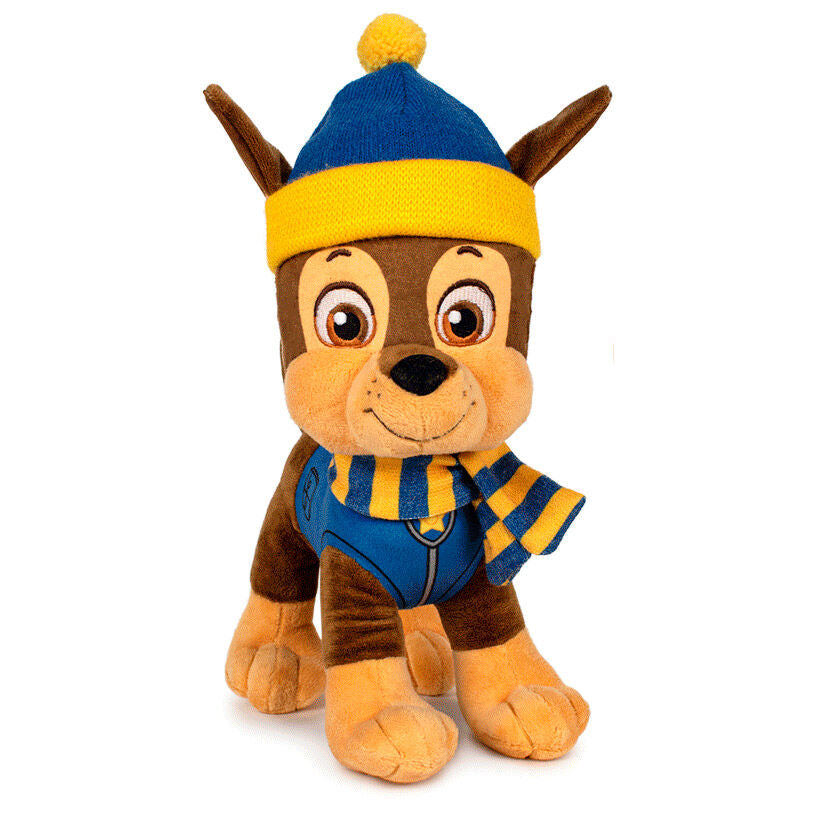 Peluche Invierno Chase Patrulla Canina Paw Patrol 27cm Frikytopia