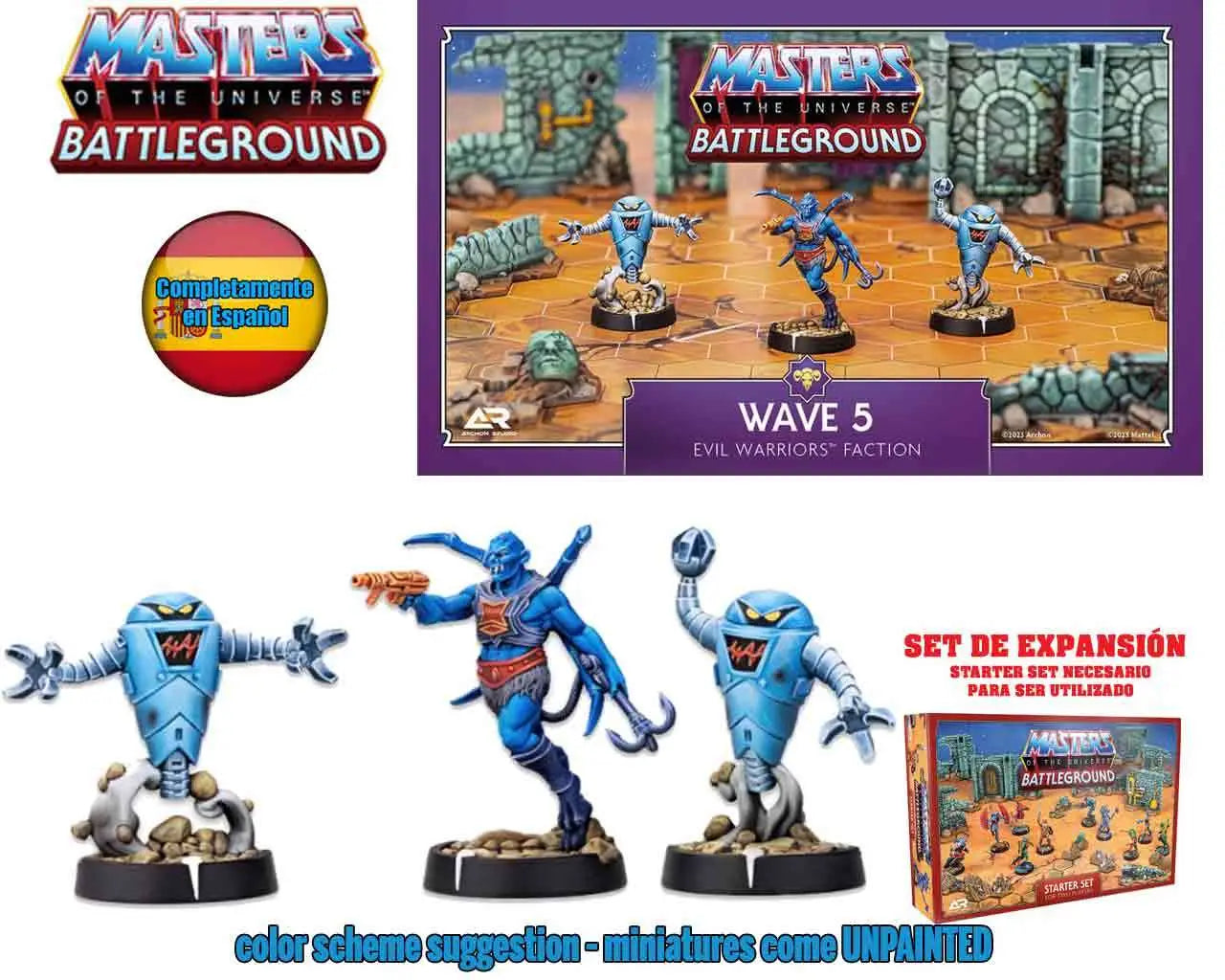 MotU:Battleground - Wave 5 - Evil Warriors Faction - Edición Española Frikytopia